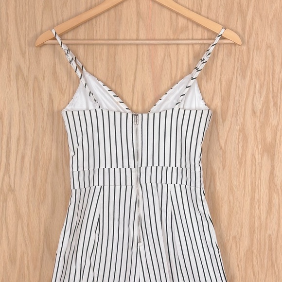 Main Strip Wide Leg Striped Jumpsuit - Picture 8 of 12